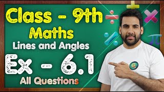 Class 9 Ex 61 Q1 to Q6  Lines and Angles  NEW NCERT  MKR GREENBoard [upl. by Yntirb359]