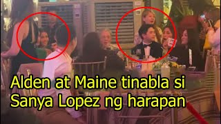 Alden Richards at Maine Mendoza tinabla si Sanya Lopez ng harapan [upl. by Nidla]