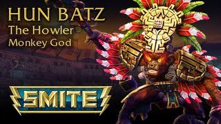 SMITE God Reveal  Hun Batz The Howler Monkey God [upl. by Riker]