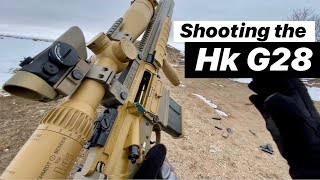 Shooting a Legend the Hk G28 German Semi Auto Sniper System [upl. by Ewen]