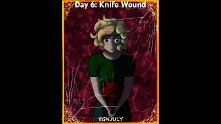 goretober Day 6 Knife Wound horror art [upl. by Raven930]