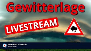 Gewitter und Unwetter am Sonntag  Livestream [upl. by Tuck]