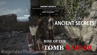 ANCIENT SECRETS  Optional Mission  RISE OF THE TOMB RAIDER  RTG gameplays [upl. by Ledarf243]