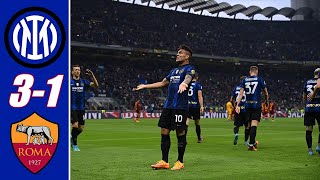 Inter Milan vs As Roma Highlights 31 Serie A 2022 [upl. by Sherourd]