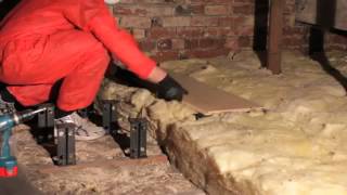 Fitting Loft Legs for improved loft insulation  Loftlegs [upl. by Edac]