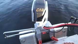 Tilting up or Locking Down the Torqeedo Cruise 40 Motor torqeedo cb99videos [upl. by Adoree]