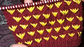 Woolen Sweater Design 2Colour Knitting for tutorial 🧶✅️ [upl. by Aihsemat]