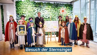 Besuch der Sternsinger in der Bayerischen Staatskanzlei  Bayern [upl. by Aenyl]