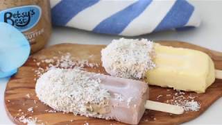 Coconut Dipped Popsicles Featuring Betsys Best Toasted Coconut Cashew Butter [upl. by Jelle288]