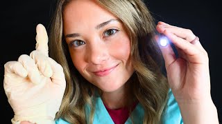 ASMR EYE EXAM DOCTOR ROLEPLAY Latex Gloves Binaural Whispering [upl. by Schwenk]