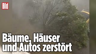 UnwetterAlarm TornadoAlbtraum mitten in Hessen [upl. by Kohler]