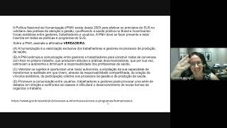 Aula com a correção de Saúde Pública PSS Betim FUMARC [upl. by Erbua]