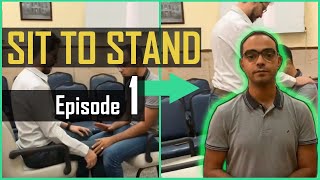 Sit to Stand 1 Foot Position for Stroke Patients [upl. by Blynn260]