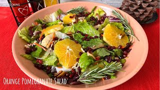 Orange Pomegranate Salad Perfect Winter Salad Orange Vinaigrette [upl. by Gardas]