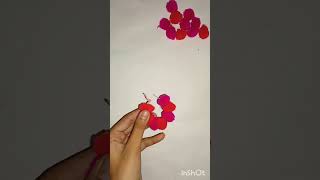 Last minute DIY earing for navratri easy pom pom earing navratri special shorts 😄😄 [upl. by Lednar]