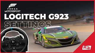 Forza Motorsport Logitech G923 BEST Wheel Settings [upl. by Rehpotsihrc]