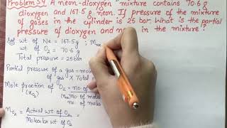 A neondioxygen mixture contains 706g dioxygen and 1675g neon If pressure of the mixture of gases [upl. by Terri]