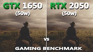 Laptop GTX 1650 vs RTX 2050 Gaming Benchmark Test in 2023  gtx1650 vs rtx2050 [upl. by Enihpets629]