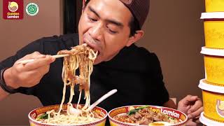 Tanboykun Mukbang  Golden Lamian  Lamian Extra Spicy Series [upl. by Aleira771]