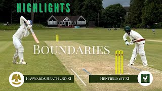 Boundaries HHCC 2nd XI v Henfield 1st XI 20072024 [upl. by Denby]