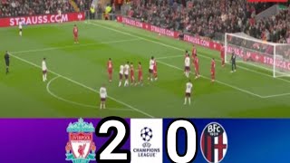 Liverpool vs Bologna 20  Champions League 2024  Match Highlights [upl. by Haiasi]