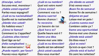 Apprendre lEspagnol Rapidement  150 Phrases de Conversation pour Débutants  Cours d’Espagnol [upl. by Oninrutas593]