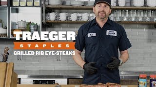 How to Reverse Sear Ribeye Steaks  Traeger Staples [upl. by Atsugua]