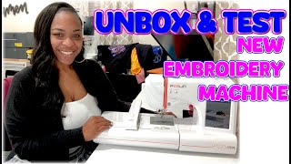 IS THE POOLIN EOC05 EMBROIDERY MACHINE WORTH IT  AMAZON  UNBOX AND TEST [upl. by Collins]