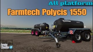 Farmtech Polycis 1550  New mod for all platforms on FS22 [upl. by Anyad]