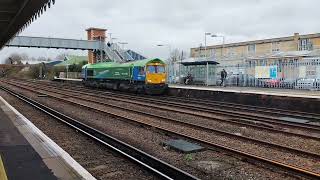 66796 passing through Paddock Wood PDW 7th February 2024 [upl. by Maighdlin]