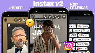 Instax v2🍎 New iOS Instagram on Android New Update  iPhone Story  iOS 174 Emojis Font [upl. by Neelia110]