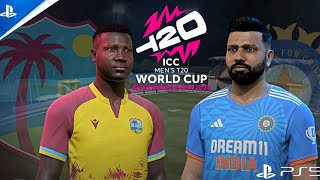 West Indies vs India  Final Highlights  T20 World Cup 2024  Cricket 24 [upl. by Yanarp851]