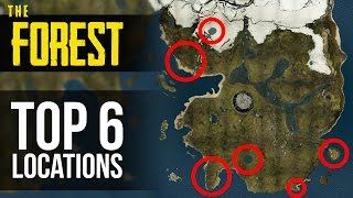 TOP 6 BASE LOCATIONS The Forest [upl. by Adekahs636]