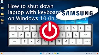 How To Restart Or Shutdown Samsung Laptop With Keyboard Windows 10 11 [upl. by Nwavahs]