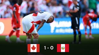 PERU QUEDO PRACTICAMENTE ELIMINADO PERU 0 CANADA 1  COPA AMERICA 2024 [upl. by Onaicilef227]