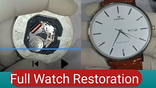 How To Quartz Movement Restoration। Repairing Laurine Watch Movement। [upl. by Bolte]