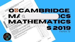 O Level Math D May June 2019 Paper 12 402412 [upl. by Syd]