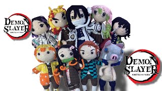 ESPECIAL KIMETSU NO YAIBA AMIGURUMI demonslayer kimetsunoyaiba [upl. by Maro]