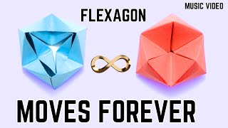 origami moves forever  Papercraft  How to make origami flexagon  How to make  Paper Flexagon toy [upl. by Jennee]