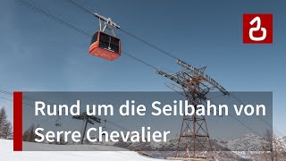 Skigebiet Chantemerle  Serre Chevalier  WeltkriegsSeilbahn amp Poma in allen Formen und Farben [upl. by Lait]