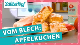 Apfelkuchen vom Blech ganz einfach mit dem Thermomix® [upl. by Yoshio]