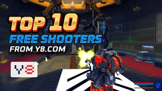 TOP 10  FREE Shooter Games  on Y8com [upl. by Ojok]