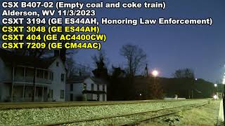 CSX 3194 Honoring Law Enforcement and RS5T Horn HD [upl. by Simon688]