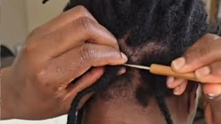 Dreadlock retwist for a trip [upl. by Koffman110]