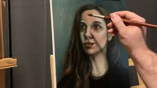 Painting a Portrait in Oils Using Caravaggios Technique [upl. by Ellohcin314]