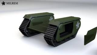 ROBOT TANK DRONE Unmanned Ground Vehicle  RUN FOR YOUR LIVES [upl. by Ailima]