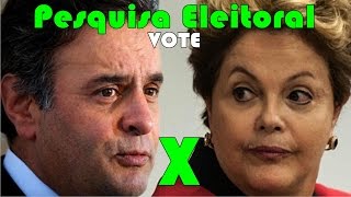 Pesquisa eleitoral presidencial Dilma x Aécio VOTE [upl. by Amorita182]