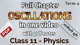 Oscillations  One Shot  Class 11 Physics  Chapter 14  pdf notes [upl. by Emanuele]