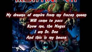 Iron maiden The Alchemist Lyrics subtitledThe Final Frontier [upl. by Odlaniger]