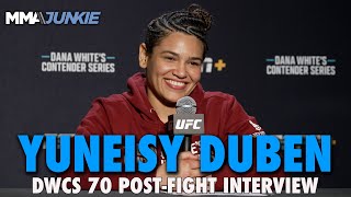 Yuneisy Duben Talks of Overcoming Struggles Economic Hardships to Reach UFC  DWCS 70 [upl. by Ereynihc]